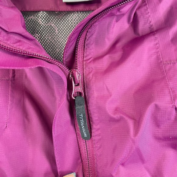 COLUMBIA Womens L Waterproof Jacket Berry Purple Lightweight Full Zip Hooded - Picture 9 of 14